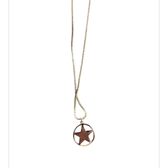Dior Silver Tone Necklace with Red Star Pendant-Preowned - Picture 4 of 7